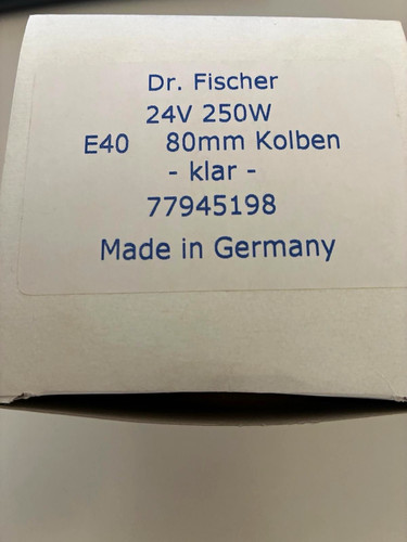 Fischer glühlampe 24v - dr.,