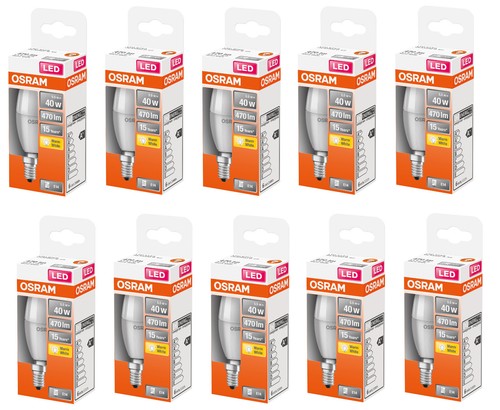 10x osram led kerze matt - osram,